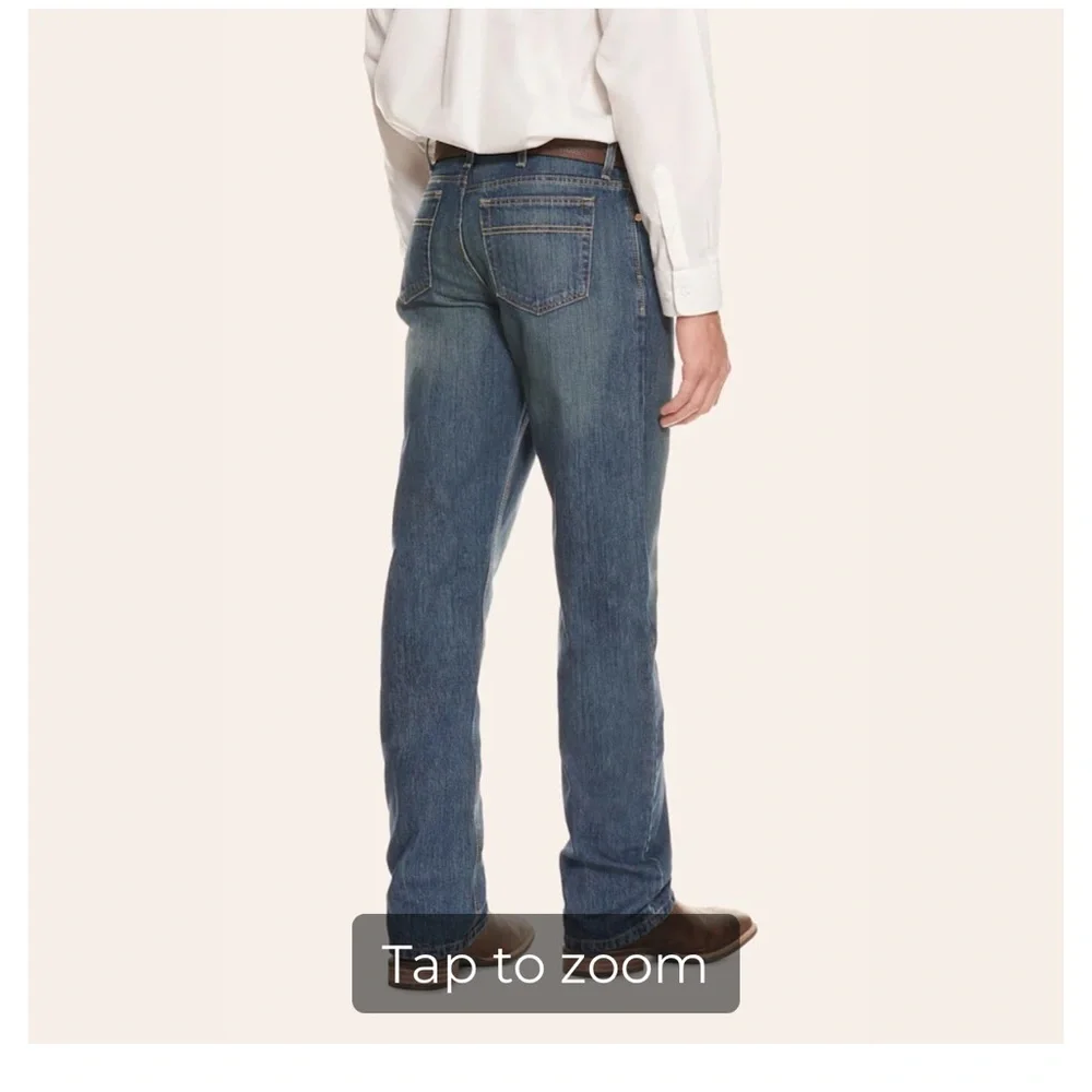 CINCH MEN'S WHITE LABEL DARK WASH RELAXED FIT STRAIGHT LEG JEAN